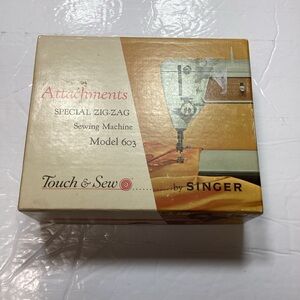 Singer touch and sew attachments box model 603